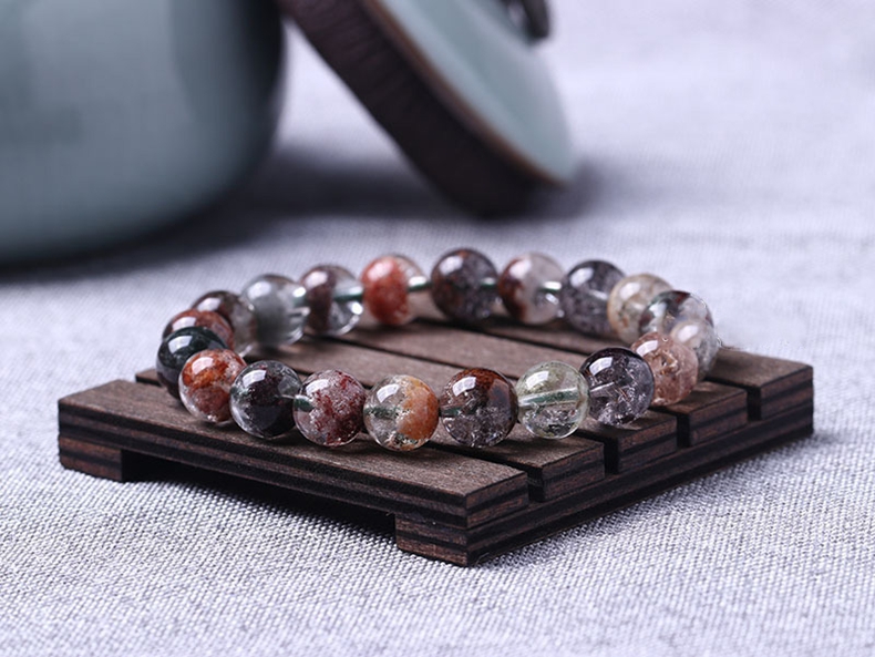 Paiya 派亞 10mm7A四季綠幽靈半盆景手鏈 彩幽靈聚