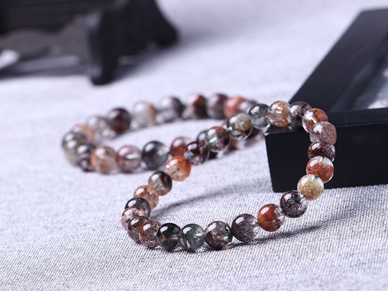 Paiya 派亞 10mm7A四季綠幽靈半盆景手鏈 彩幽靈聚