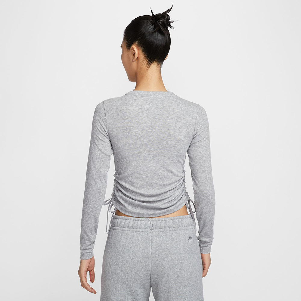 NIKE 耐吉 長袖上衣 女 短版 AS W NSW RIB