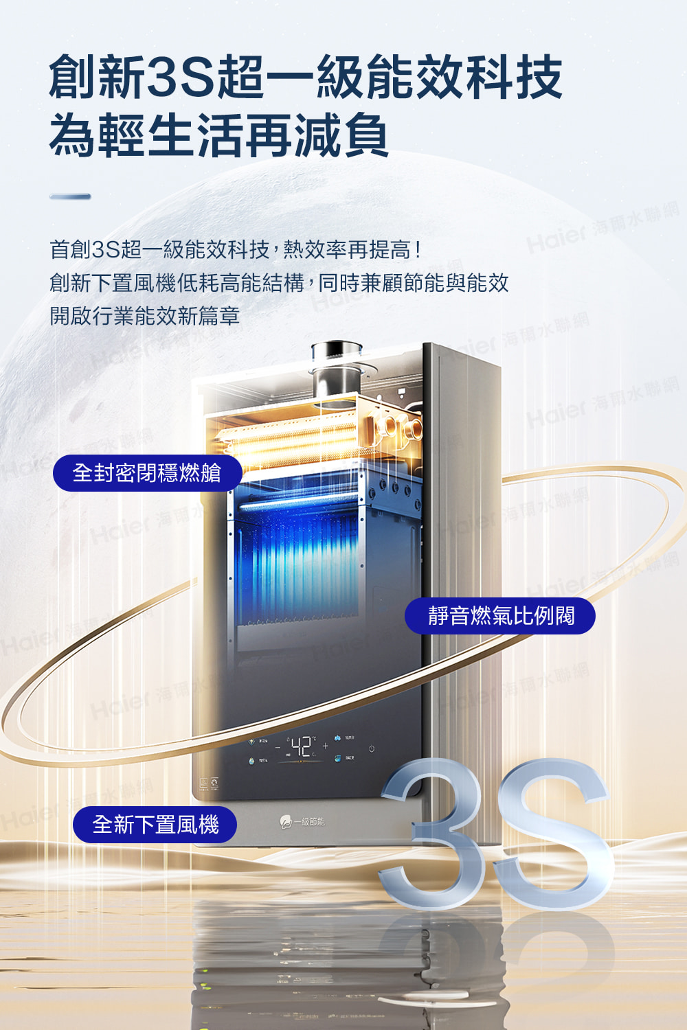 創新下置風機低耗高能結構,同時兼顧節能與能效
