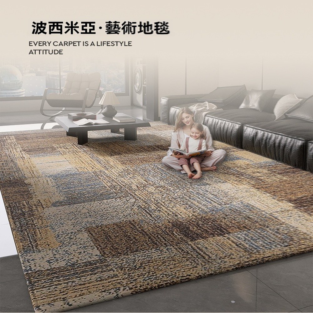 歐萊森旗艦店 復古風地毯 家用地毯臥室客廳毯子200CM*2