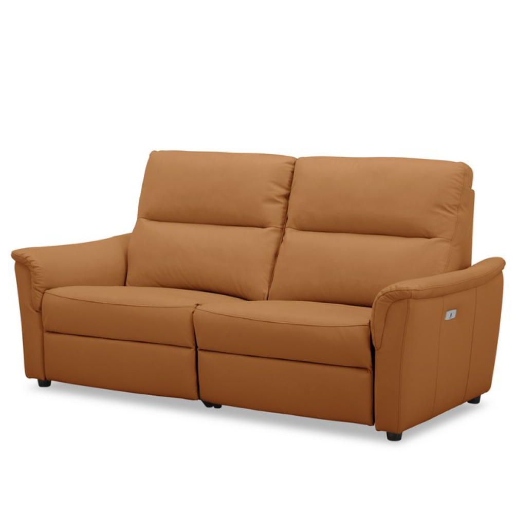 NITORI 宜得利家居 ◎半皮3人用電動可躺式沙發 電動沙