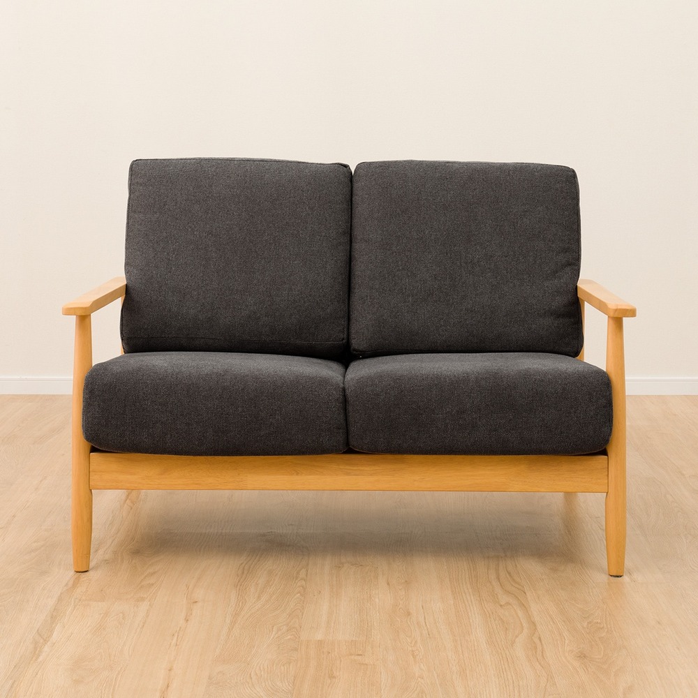 NITORI 宜得利家居 ◎布質2人用沙發 IG01 BK/