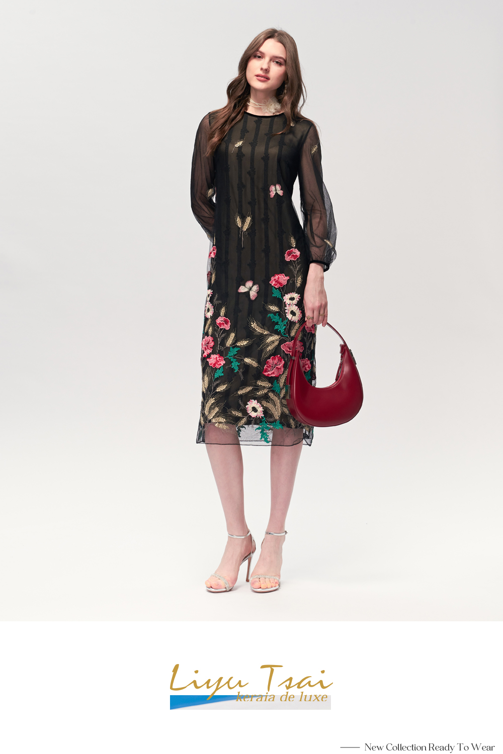 KERAIA 克萊亞 麥穗花田蝴蝶刺繡洋裝 推薦