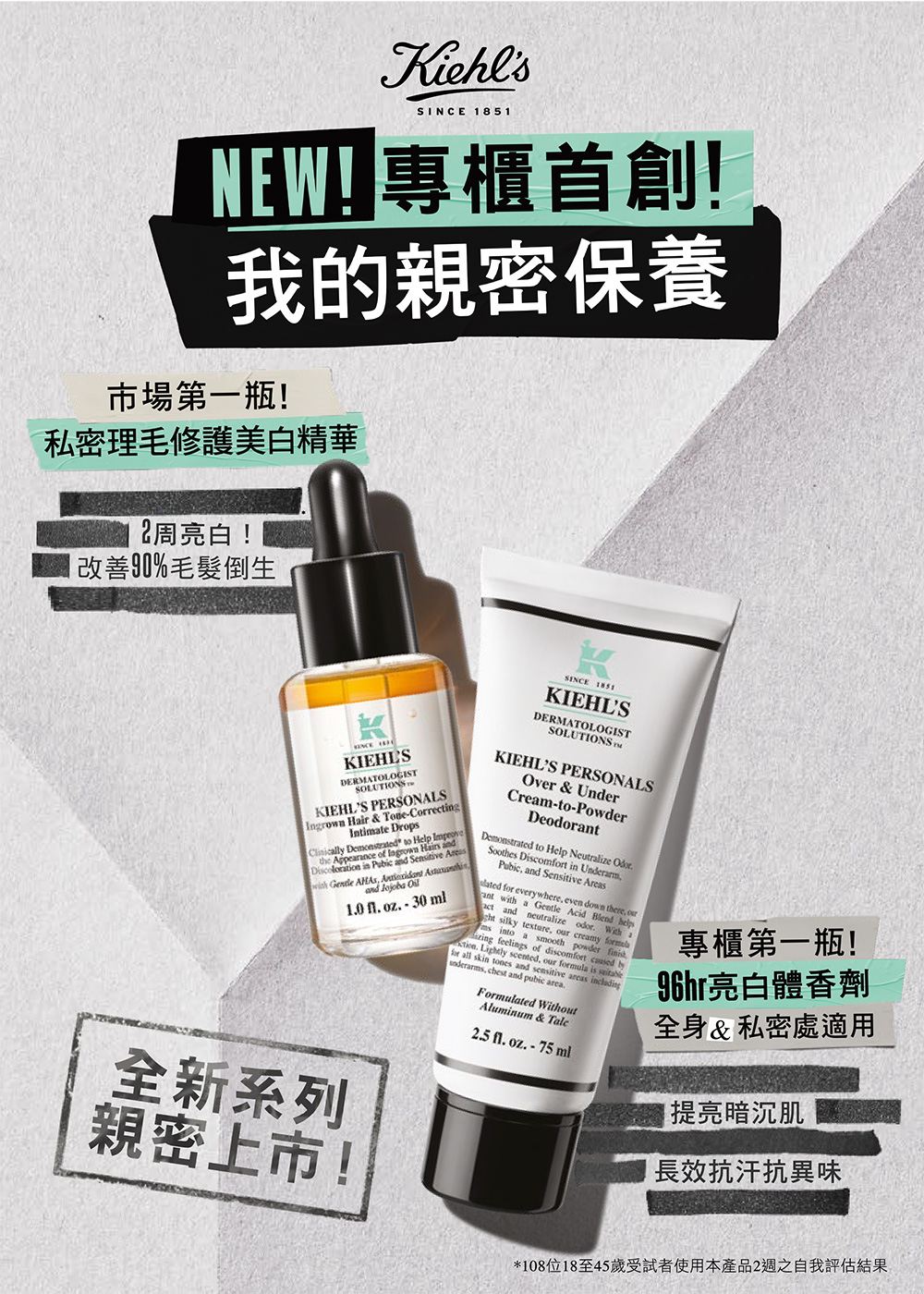 契爾氏 官方直營 我的親密保養美白清爽雙入組(Kiehl’s