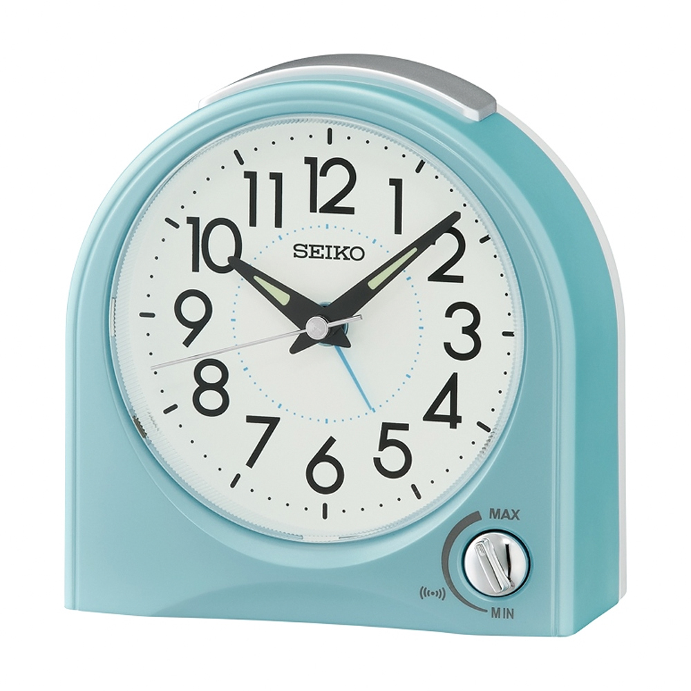 SEIKO 精工 滑動式秒針嗶嗶聲靜音貪睡鬧鐘(QHE204