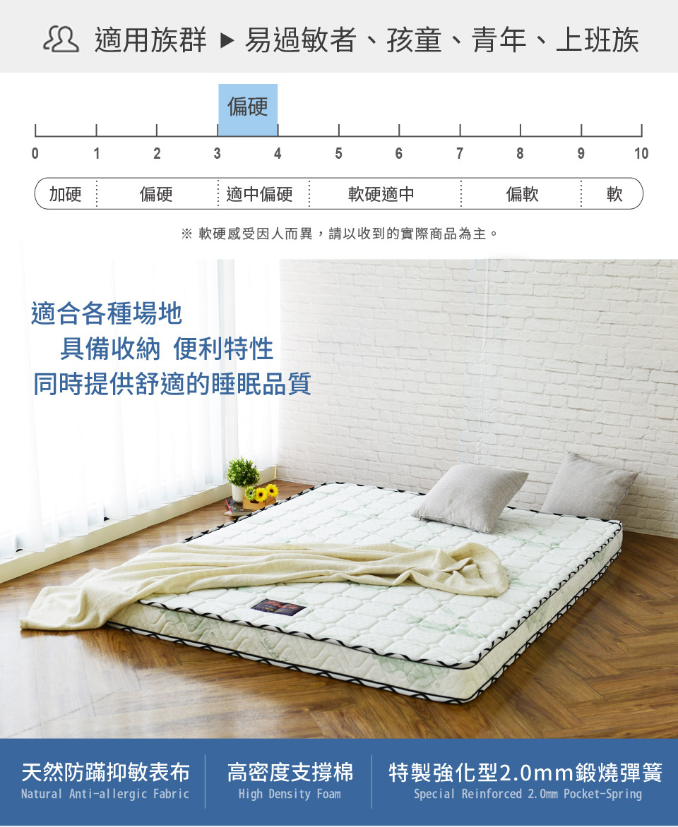 LooCa 防蹣抗敏12cm輕量型獨立筒床墊(雙人5尺)品牌