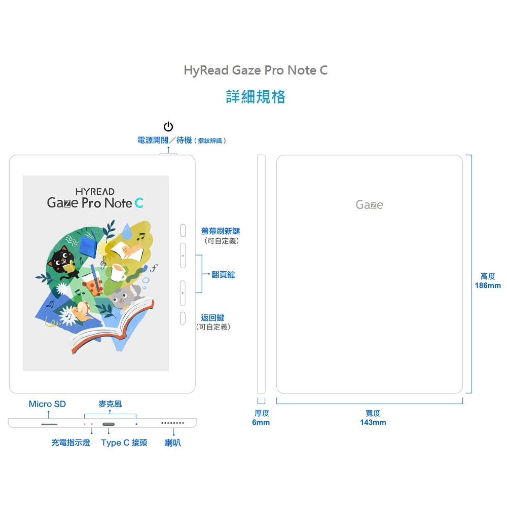 充電指示燈 Type C 接頭