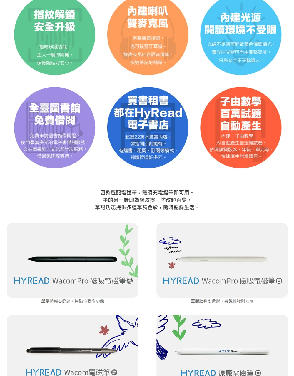 HYREAD Wacom Pro 磁吸電磁筆