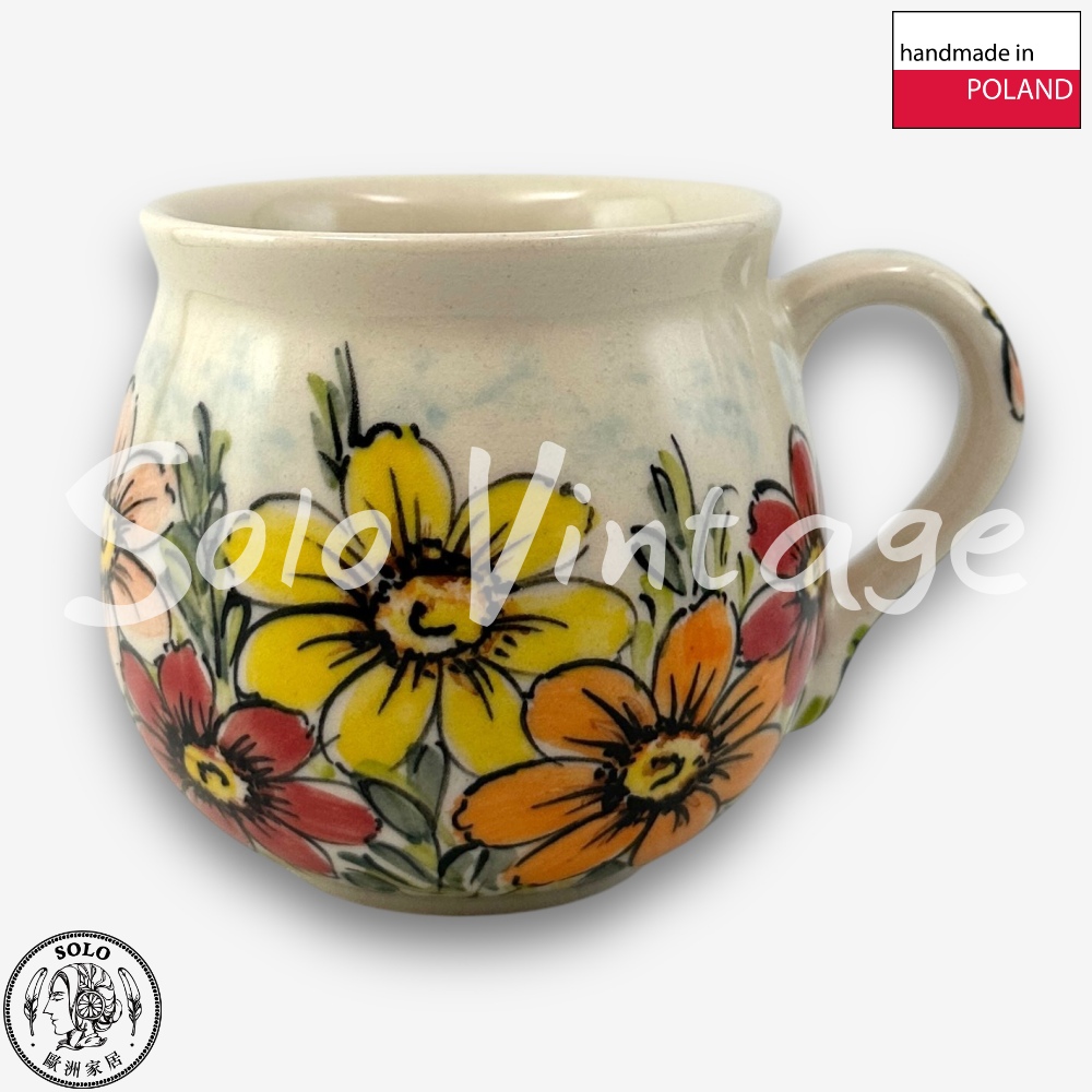 波蘭陶 Vena 波蘭陶 320ML 胖胖杯 夏日菊鳥系列優