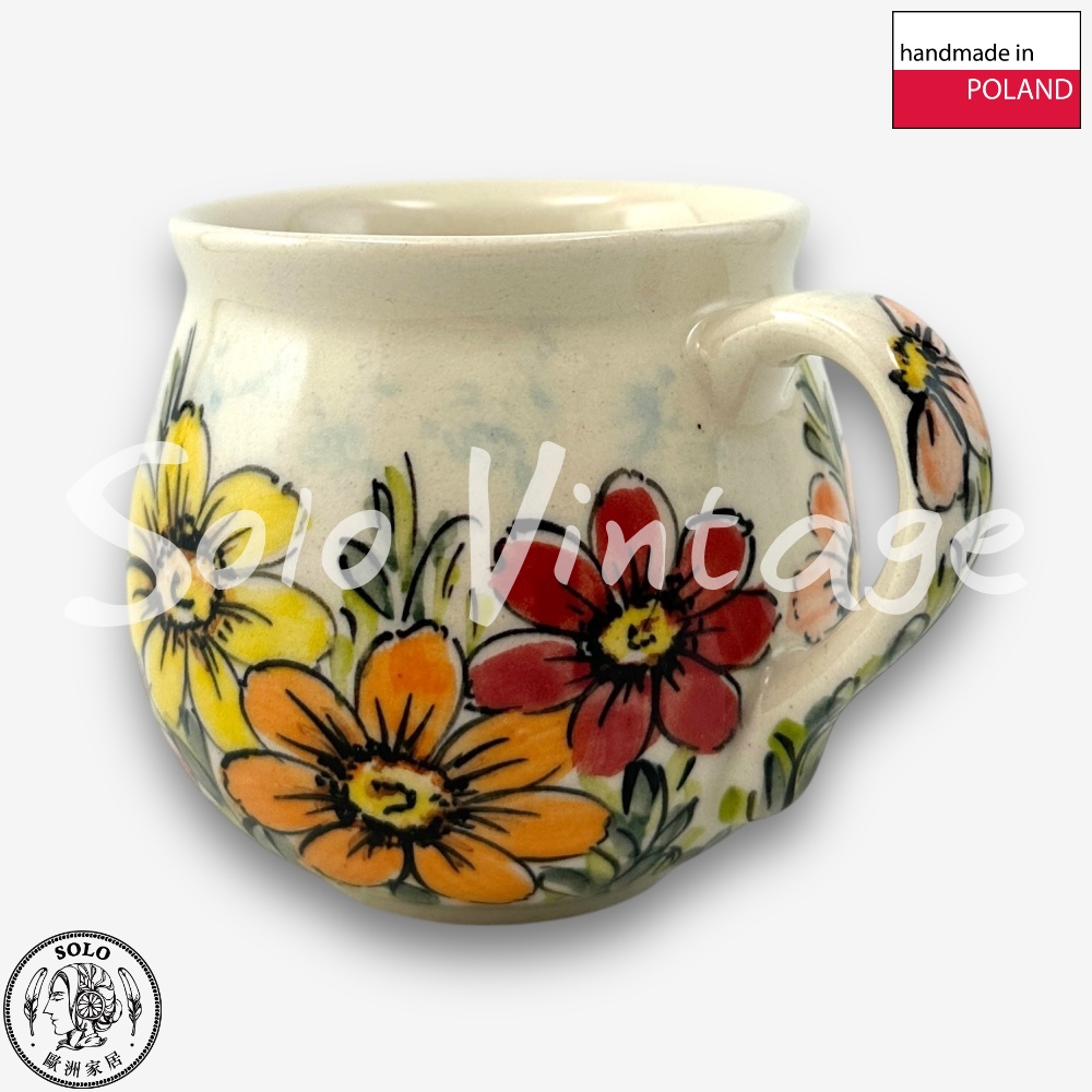 波蘭陶 Vena 波蘭陶 320ML 胖胖杯 夏日菊鳥系列優