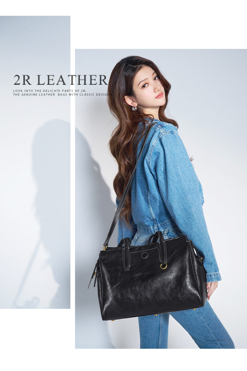 2R 手工真皮 植鞣牛皮 Travel 肩背多Way波士頓包