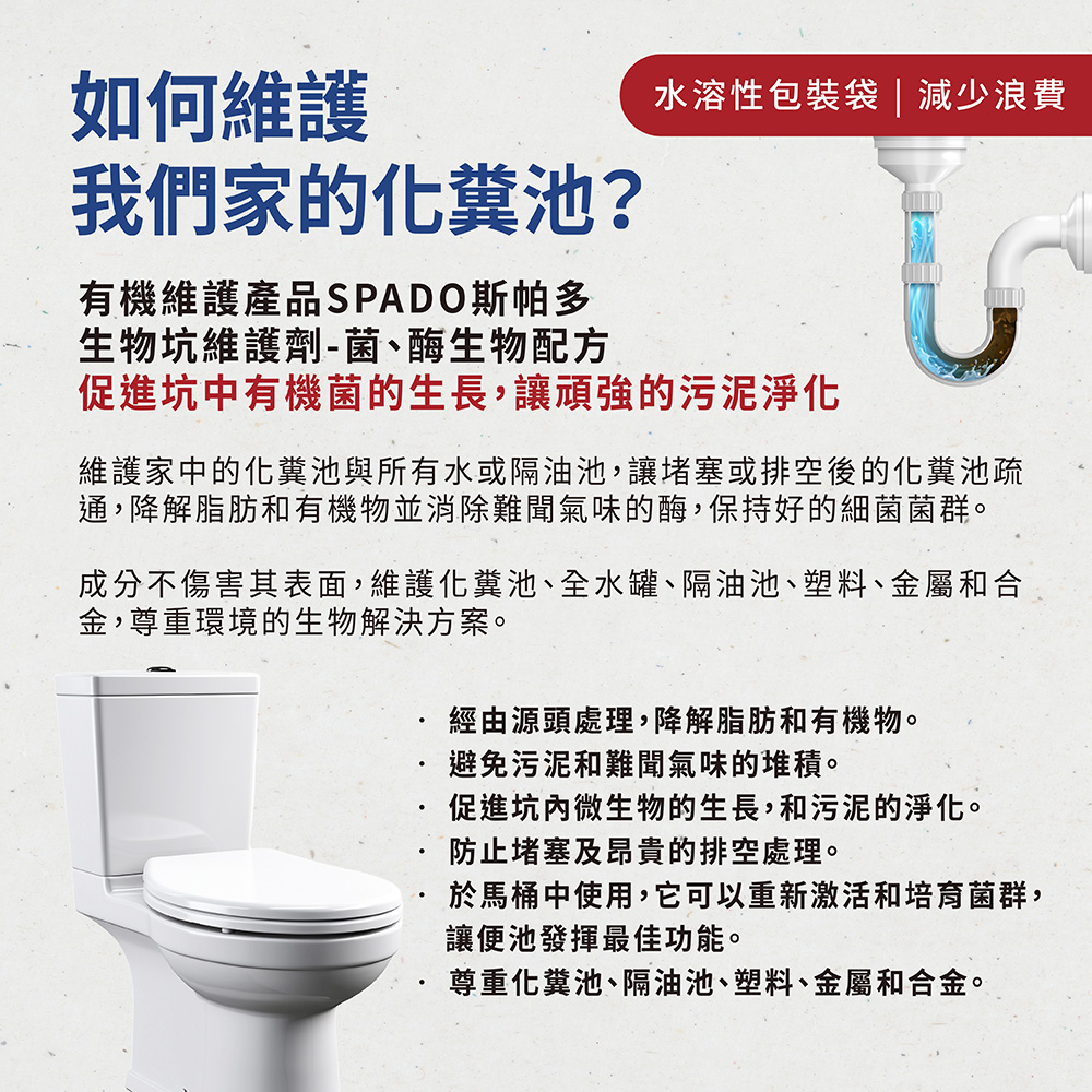 騰阜盛 斯帕多 生物型配方 生物坑維護劑(24入水溶性小包裝