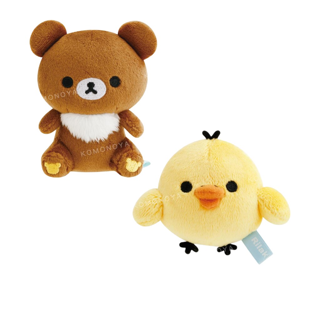 小禮堂 San-X 小黃雞 蜜茶熊 迷你絨毛玩偶(平輸品)優