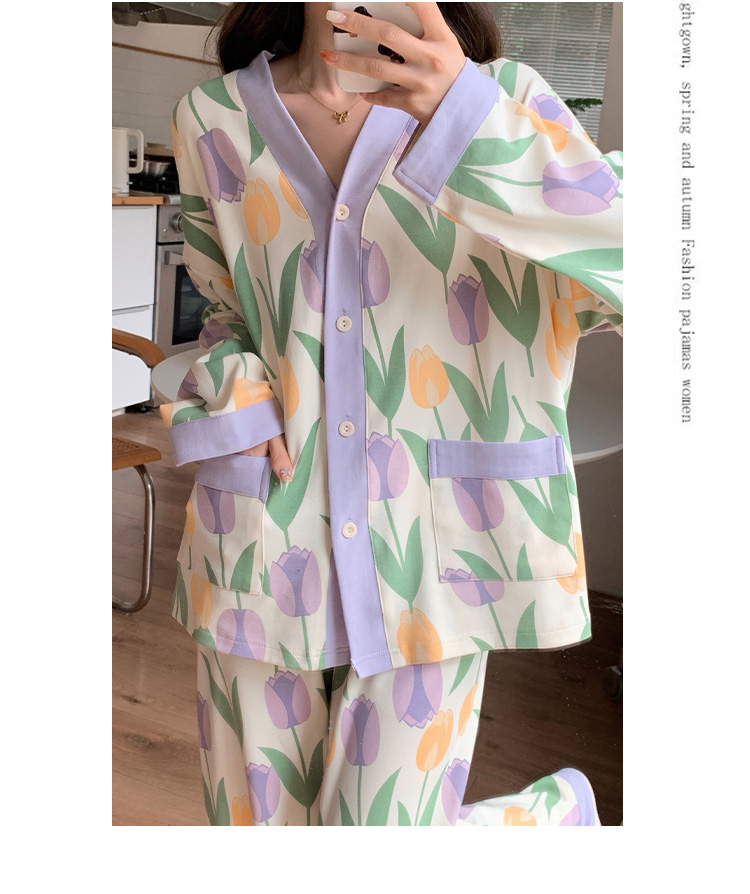 ghtgown, spring and autumn Fashion pajamaswomen