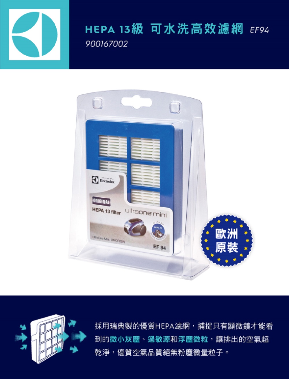 Electrolux伊萊克斯 EF94 - 詳情1