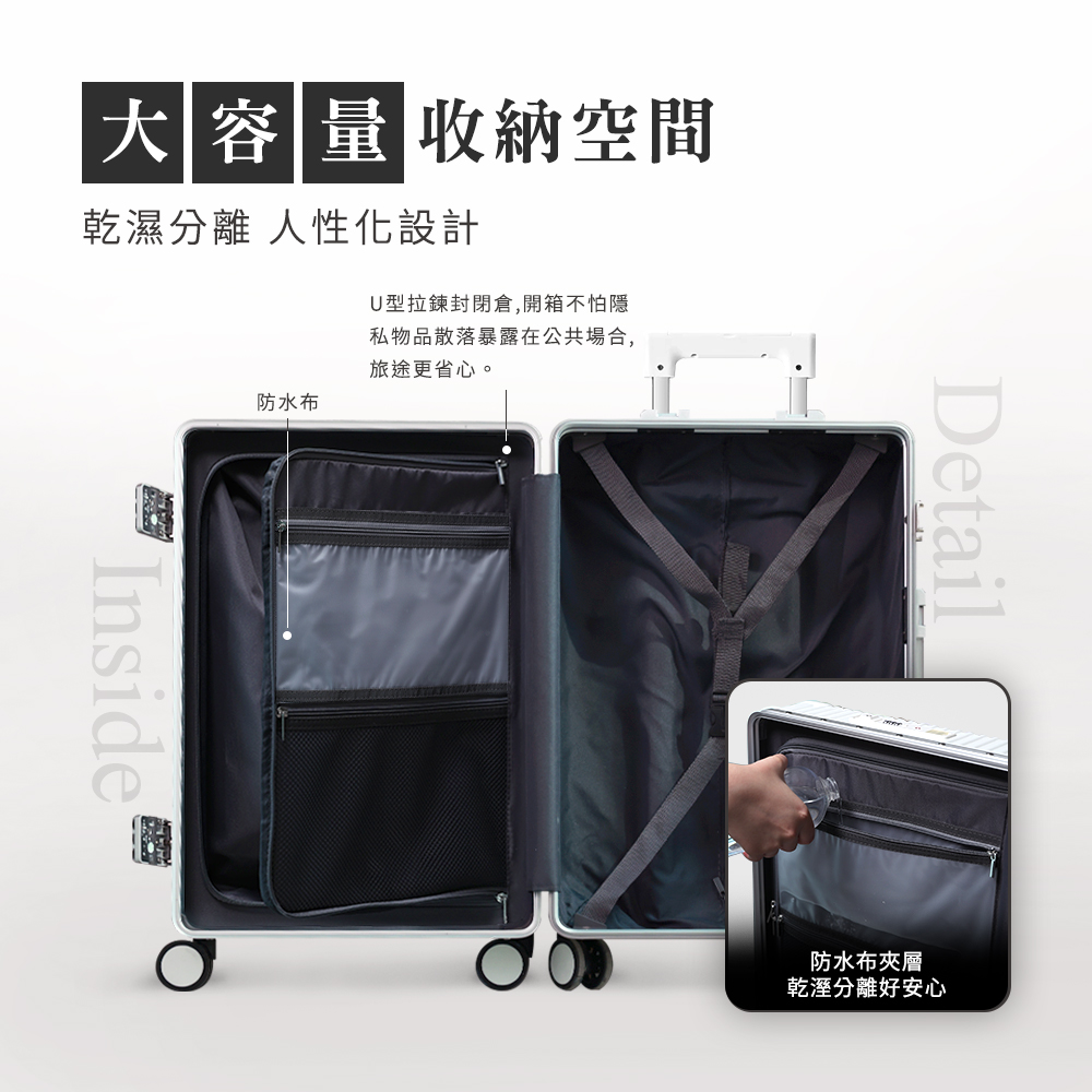 U型拉鍊封閉倉,開箱不怕隱