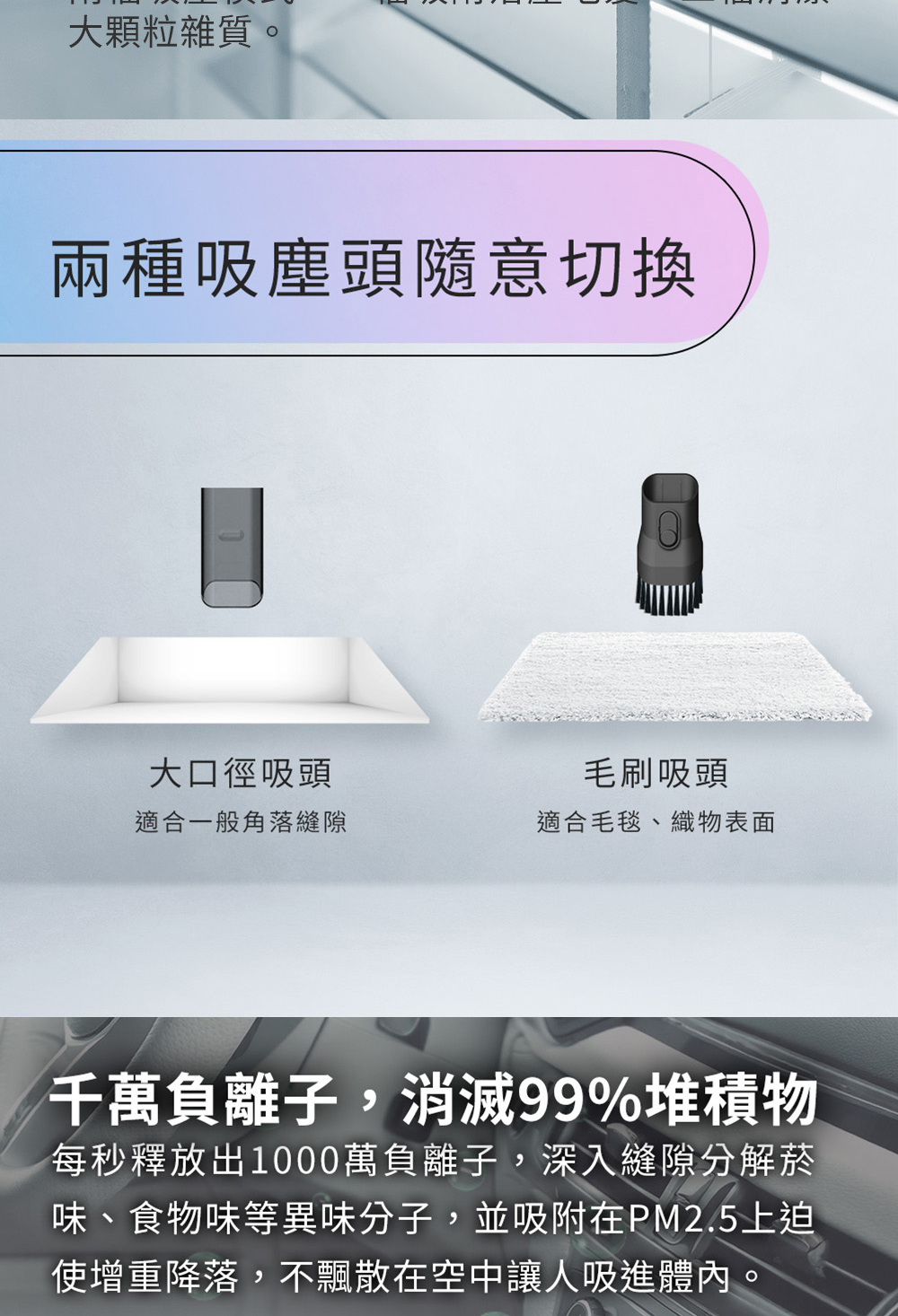 味、食物味等異味分子,並吸附在PM2.5上迫