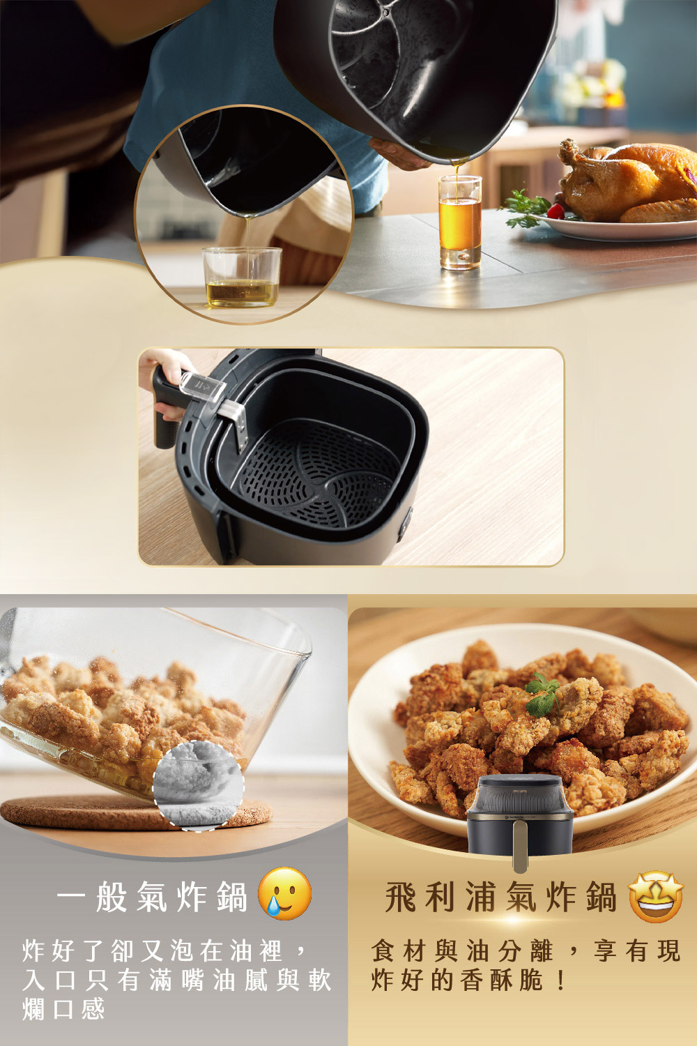 炸好了卻又泡在油裡,