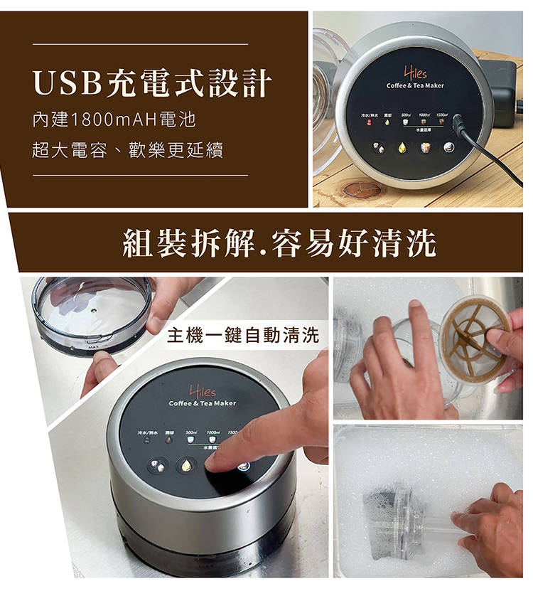 內建1800mAH電池
