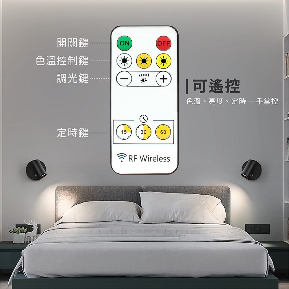 色溫、亮度、定時 一手掌控