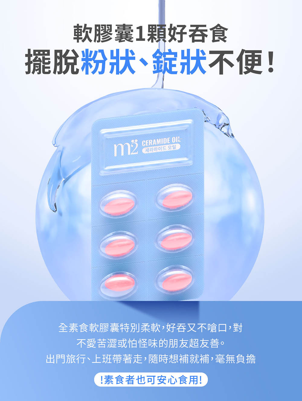 出門旅行、上班帶著走,隨時想補就補,毫無負擔