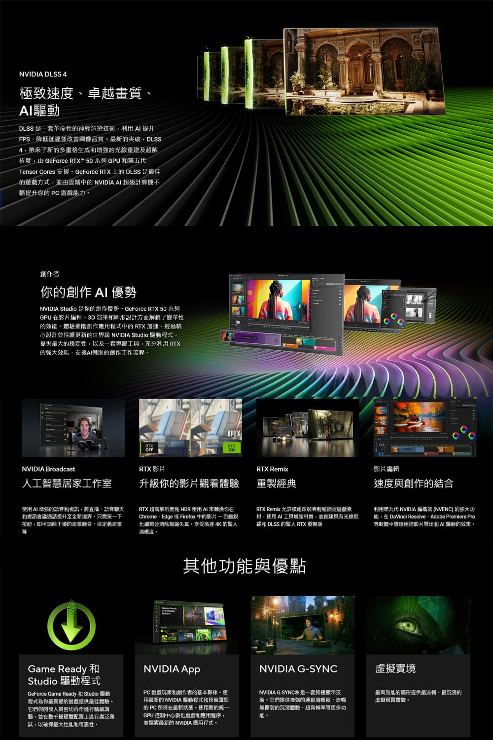 NVIDIA Studio 是你的創作優勢。GeForce RTX 50系列