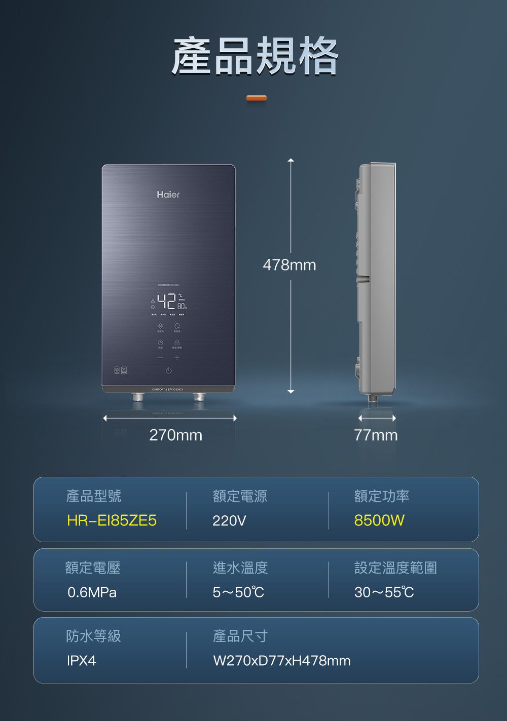 Haier海爾 HR-EI85ZE5 - 詳情20