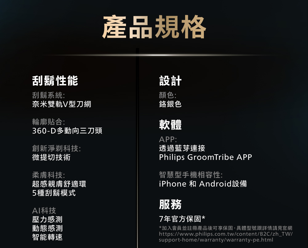 加入會員並註冊產品後可享保固,具體型號跟詳情請見官網
