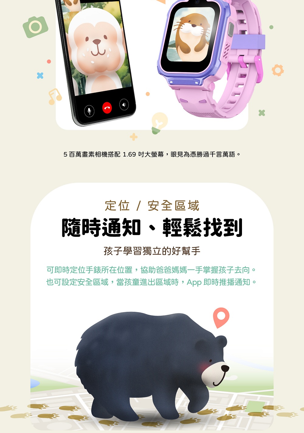 5百萬畫素相機搭配1.69吋大螢幕,眼見為憑勝過千言萬語。