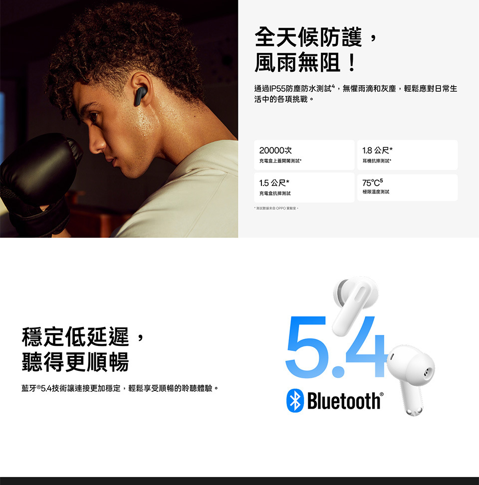 通過IP55防塵防水測試,無懼雨滴和灰塵,輕鬆應對日常生