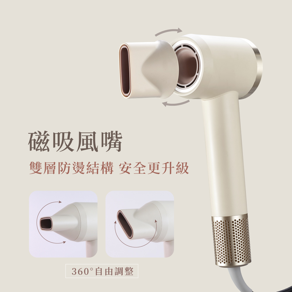 磁吸風嘴 雙層防燙結構 安全更升級 360自由調整 