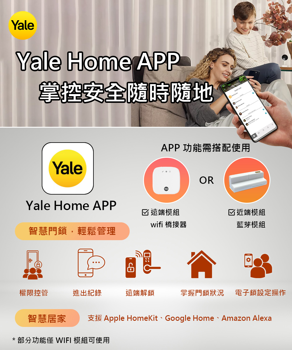 智慧居家 支援 Apple HomeKit、Google Home 、 Amazon Alexa