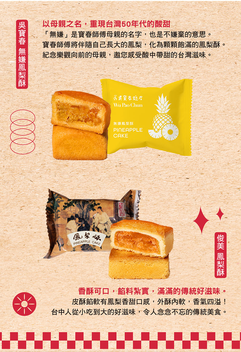 寶春師傅將伴隨自己長大的鳳梨,化為顆顆飽滿的鳳梨酥。