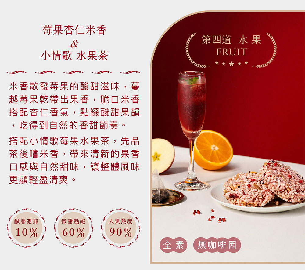 米香散發莓果的酸甜滋味,蔓