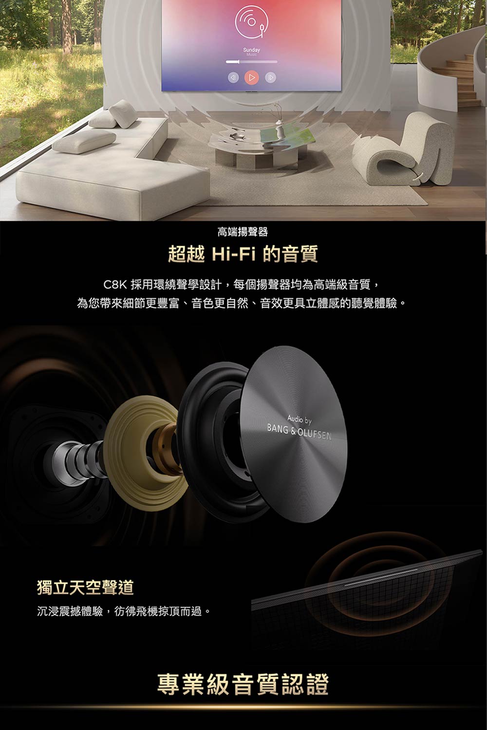 為您帶來細節更豐富、音色更自然、音效更具立體感的聽覺體驗。