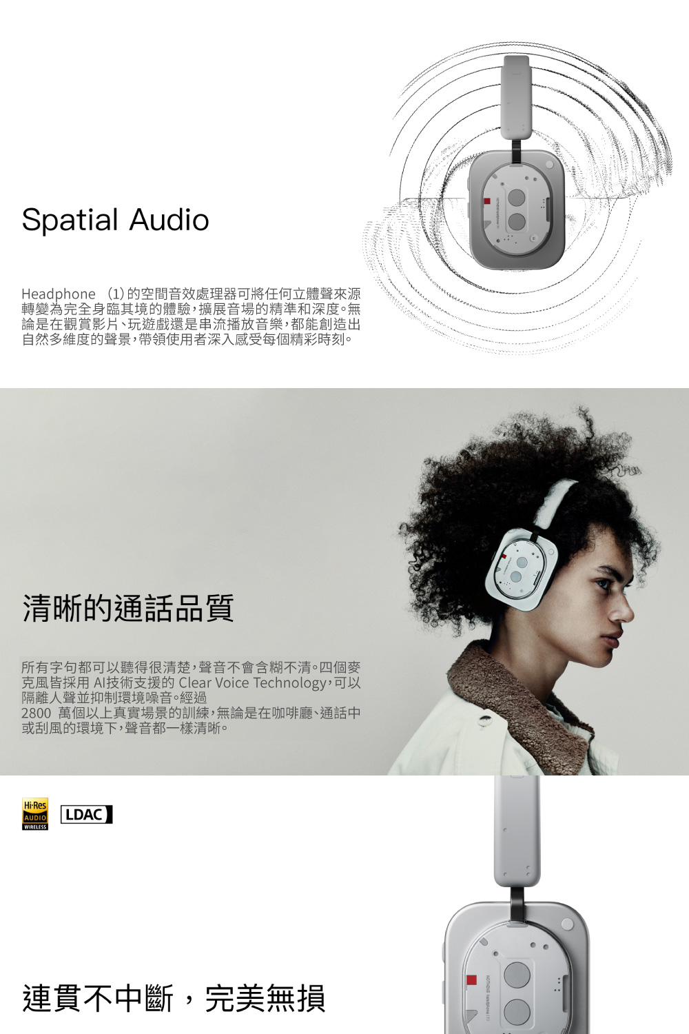 克風皆採用AI技術支援的 Clear Voice Technology,可以