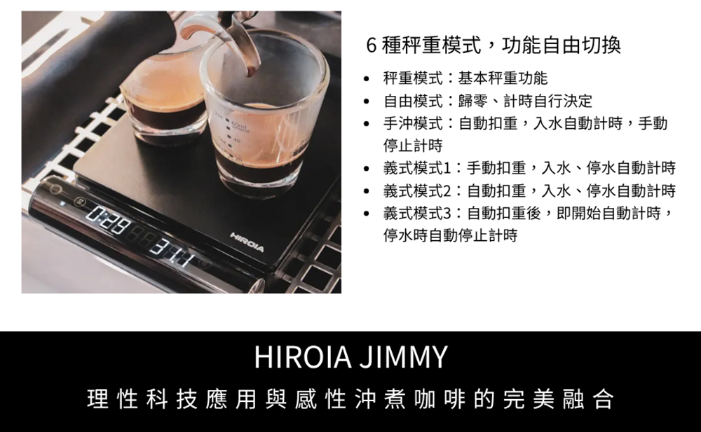 義式模式3自動扣重後,即開始自動計時,