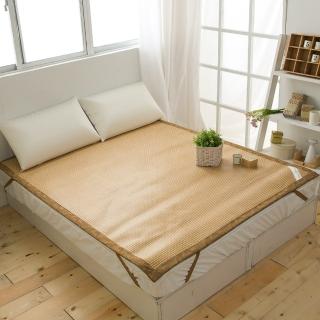 【A-nice】日本精品 3D透氣加厚 高密度 加厚編織 頂級軟藤涼蓆(雙人加大/6呎 / TWO)