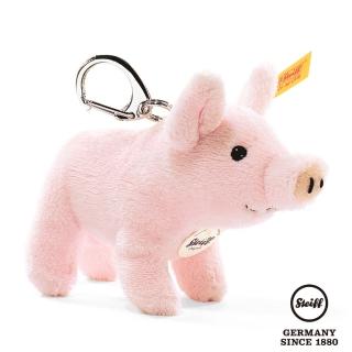 【STEIFF德國金耳釦泰迪熊】Piglet Kering 粉紅豬(經典吊飾_黃標)