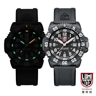 【瑞士LUMINOX雷明時】海豹部隊經典腕錶-黑x白時標(44mm)