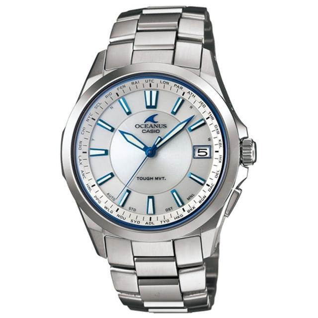 【CASIO】OCEANUS 質感雕琢鈦合金電波腕錶(銀白 OCW-S100-7ADF) 【CASIO】OCEANUS 質感雕琢鈦合金電波腕錶(銀白 OCW-S100-7ADF)