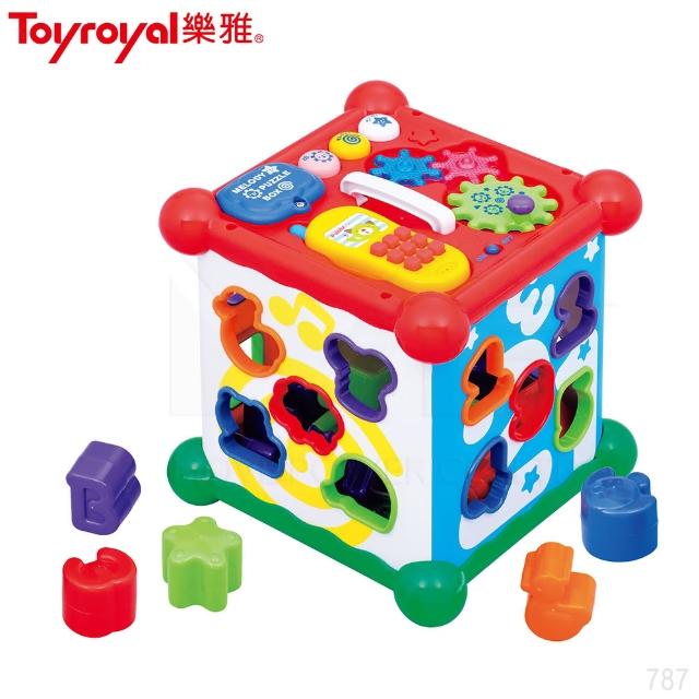 【日本《樂雅 Toyroyal》】新型聲光益智六面盒福利品出清