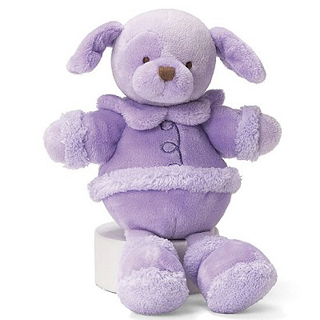 【美國Baby Gund】安撫小狗手搖鈴禮盒(葡萄甜心)新品上市