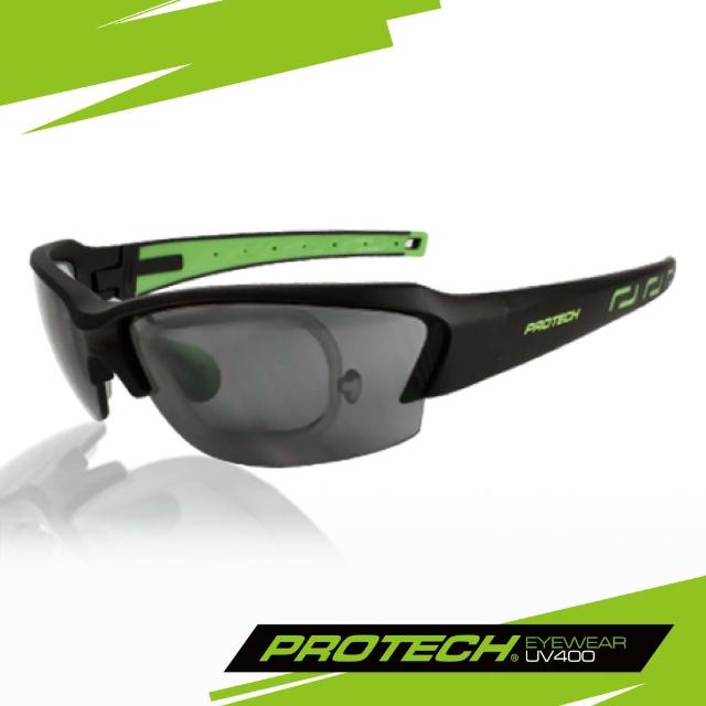 【PROTECH】ADP011專業級UV400運動太陽眼鏡(黑&綠色系)