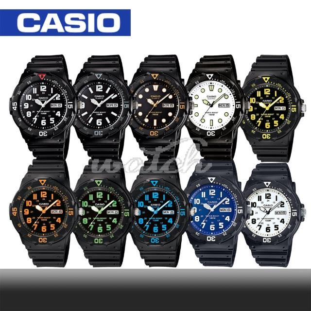 【CASIO 卡西歐】潛水風格-學生/青少年指針錶_鏡面4.4cm(MRW-200H)