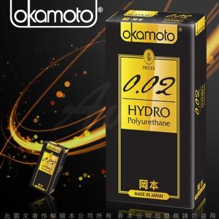【okamoto 岡本】002 Hydro水感勁薄保險套6入/盒(情趣職人)