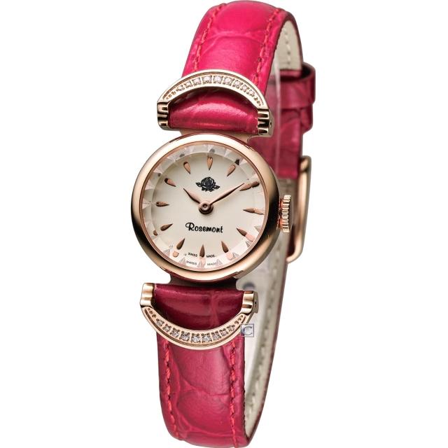 【Rosemont 玫瑰錶】茶香玫瑰系列VI 典雅時尚腕錶(TRS-032-05-RD)
