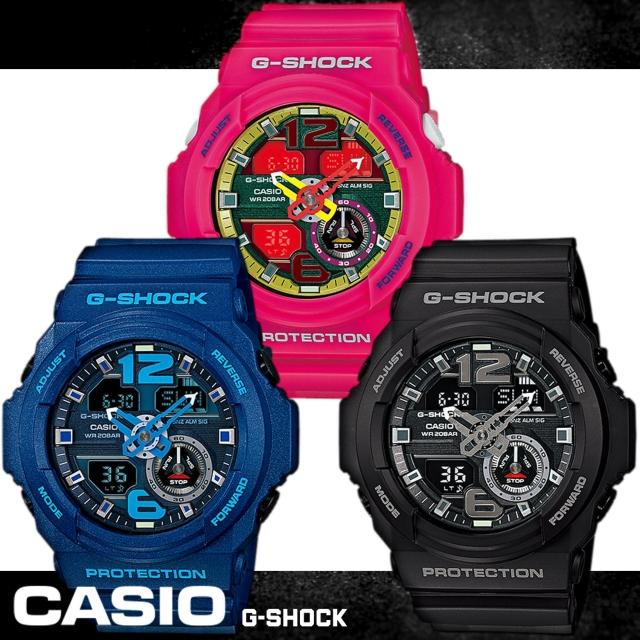 【CASIO 卡西歐 G-SHOCK 系列】機械感鏤空指針強悍雙顯運動錶(GA-310)便宜賣