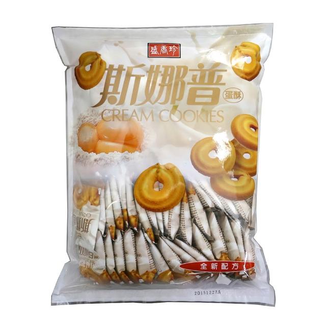 【盛香珍】餅乾量販包500gX4包組-斯娜普蛋酥/脆捲/蘇打餅/煎餅(內有獨立小包裝)中元普渡/拜拜/澎派/餅乾